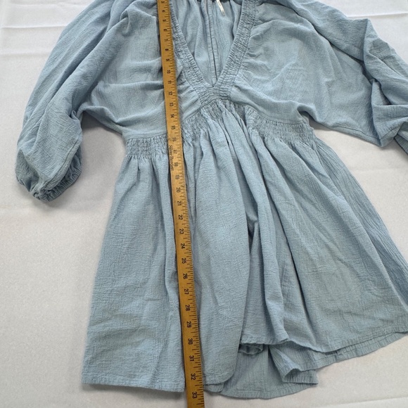 Free People For the Moment Mini Dress Blue Size XL - Picture 13 of 13